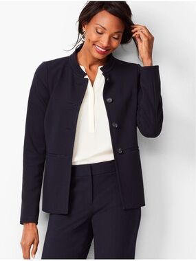 Talbots ITALIAN LUXE KNIT FOUR-BUTTON JACKET